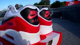 air max 90 wolf grey university red