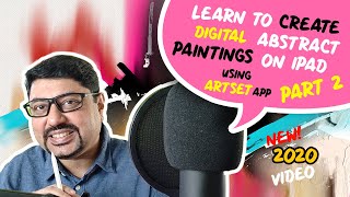 Learn to draw Digital Abstract Paintings using ArtSet on Ipad | Part 2 | By Learn with Tridib screenshot 5