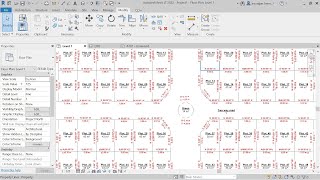 Property line drawing and plot schedule in Revit.
