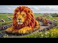 Experience the 2026 Netherlands Flower Parade: Epic Giant Lion in 4K!