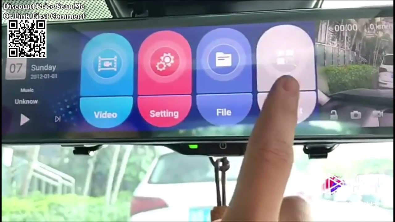 Test  12 Inch Car Rearview Mirror Camera 4G Android Dash Cam Review Aliexpress
