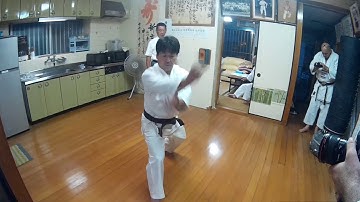 Kanchin kata Uechi ryu karate / Okinawa Naha dojo / Sensei Tatsuhide Miyazato 6 dan Uechi ryu