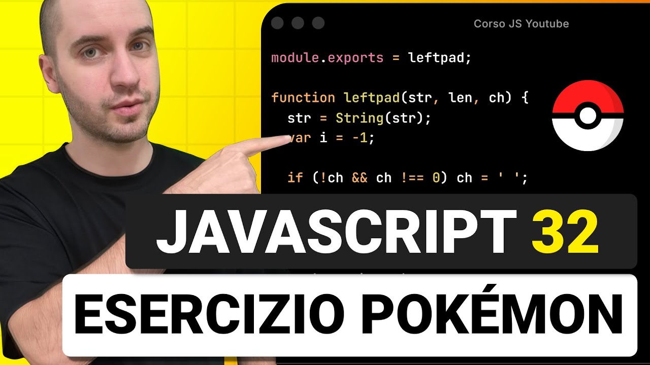Esercizio Finale Pokédex con API Esterni GRATIS - Corso Javascript Lezione 32