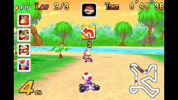 mGBA: high-res mode (4x) - Mario Kart: Super Circuit