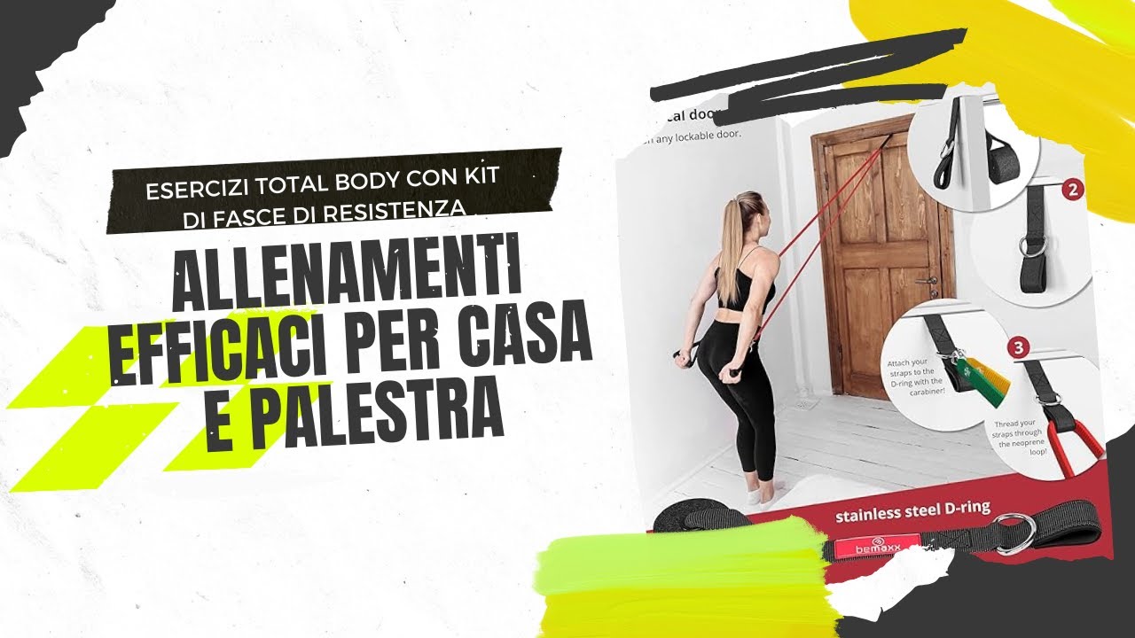 Kit Barra Da Pilates Portatile - Con Fascia Di Resistenza, Per Allenamento Casa - Foto 8