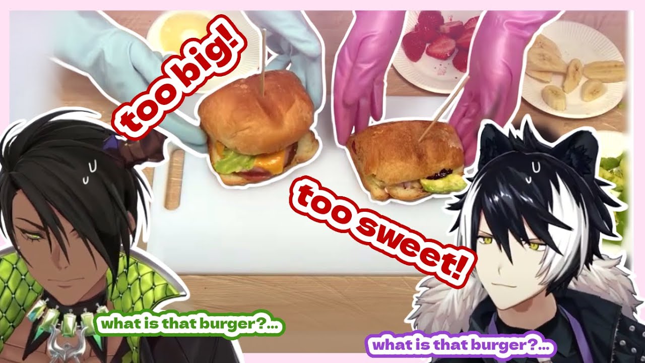 Shien and Oga make burgers with handcam and talk about their memories (HOLOSTARS 3D eng sub clip)