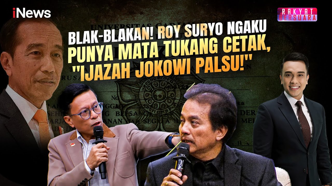Roy Suryo Ngaku Punya Mata Tukang Cetak, Pastikan Ijazah Jokowi Palsu! | Rakyat Bersuara 16/12