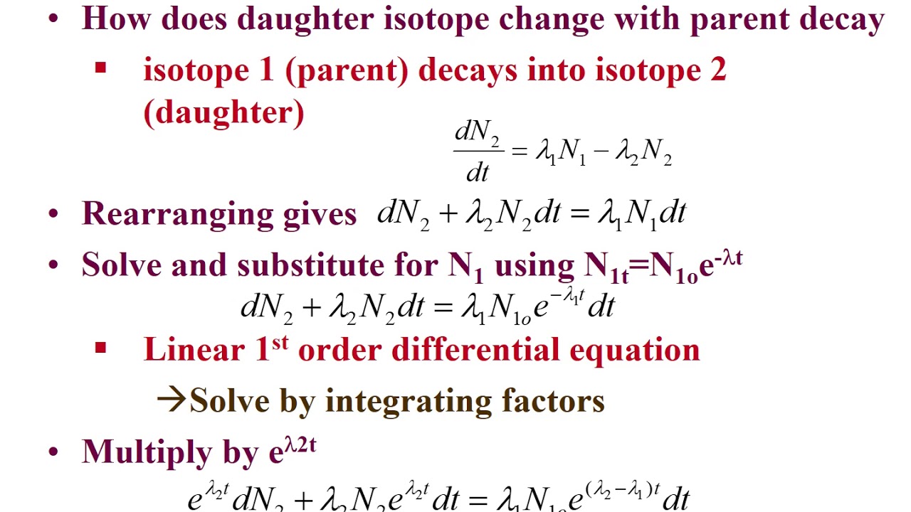 CHEM 418 Lecture 3 Part 2 Decay Kinetics