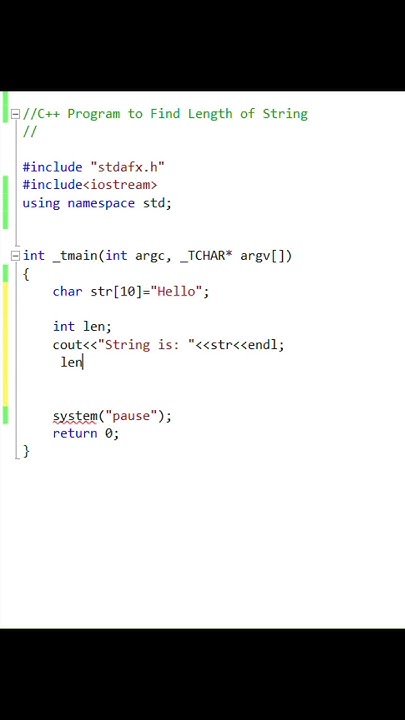 C++ Program to Find Length of a String using strlen()#cpphub#coding # ...