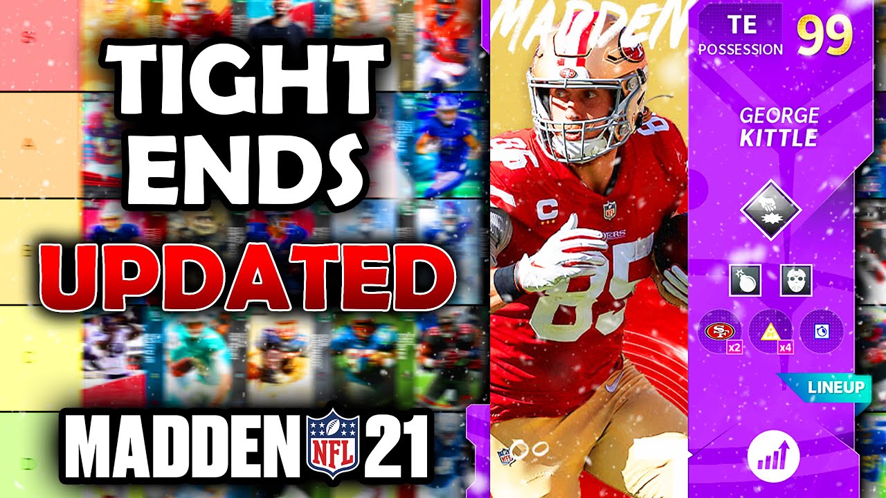 RANKING the BEST Tight Ends (UPDATED) in Madden 21 Ultimate Team (Tier