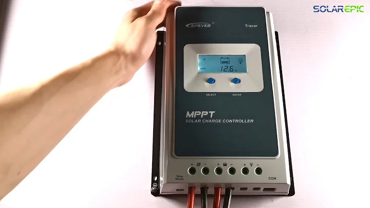 SolarEpic Epever Tracer AN MPPT Solar Charge Controller Combination installation