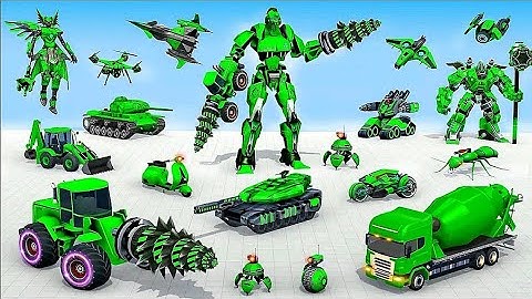 Transforming Robot Theft Game 2023: US Agent Steal Robot Car - Android iOS Gameplay