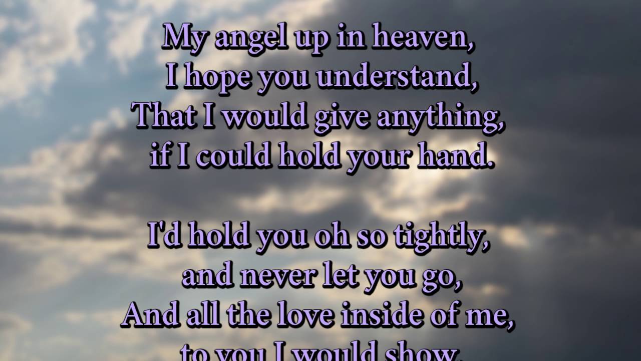 Angel Going To Heaven Poem