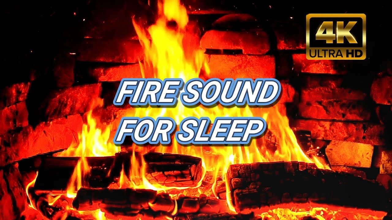 8 Hours Crackling Fire Sounds for Deep Sleep & Anxiety Relief | Fall Asleep Fast Tonight (ASMR 4K)