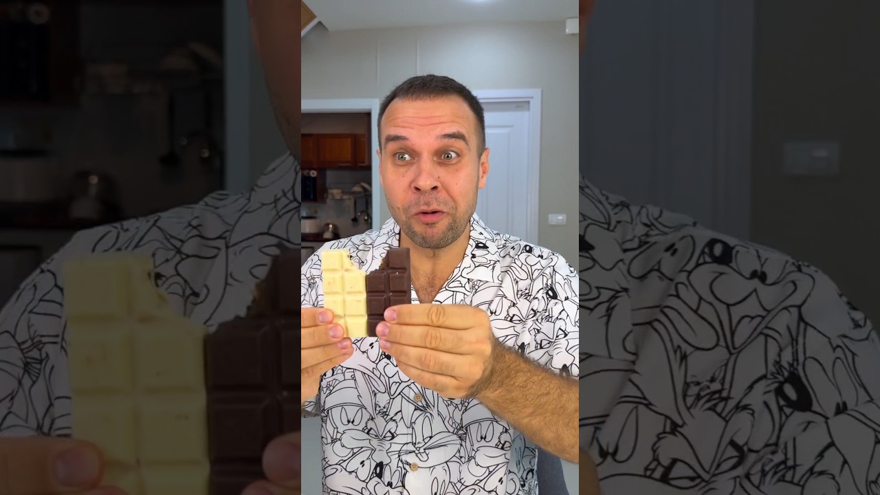 🍫🤠 They Took A Bite Of White And Dark Chocolate At The Same Time 🤤😃