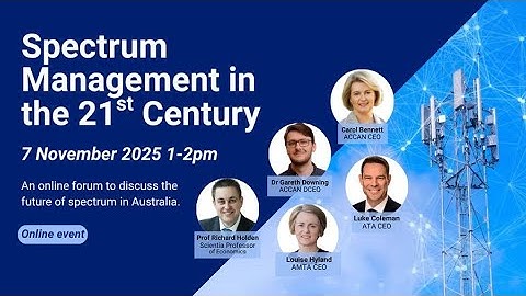 Spectrum Management in the 21st Century