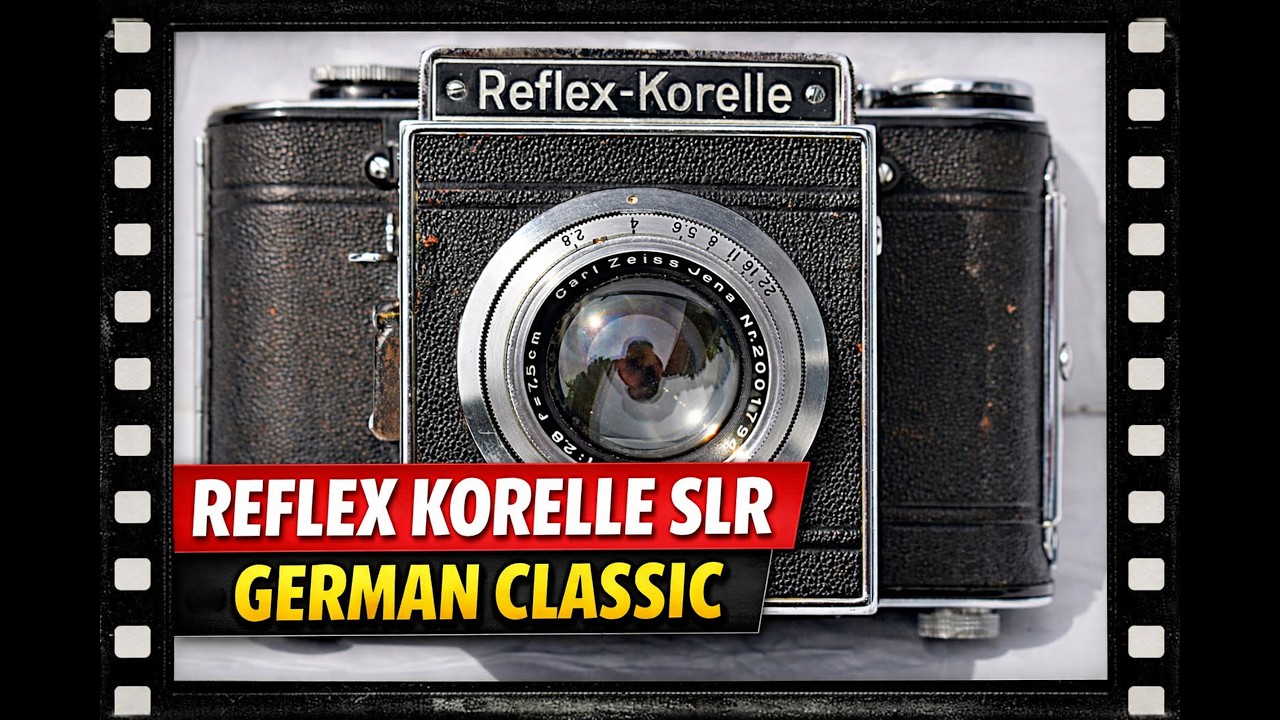 希少Korelle Enoldar-Anastigmat 1:4.5 f=7.5 Beautiful Kochmann Reflex Korelle I 120 Film Camera w. Victar 3.5