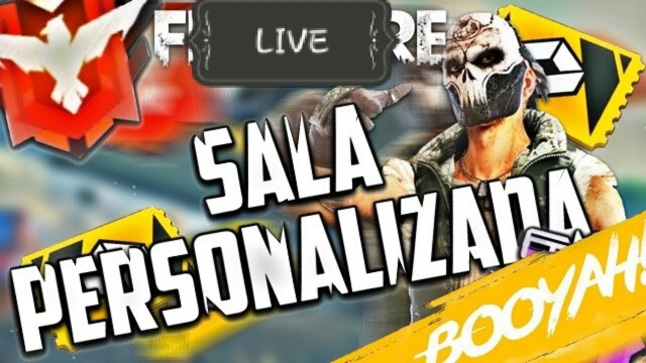 LIVE DE FREE FIRE MAIS SALAS PERSONALIZADAS - YouTube