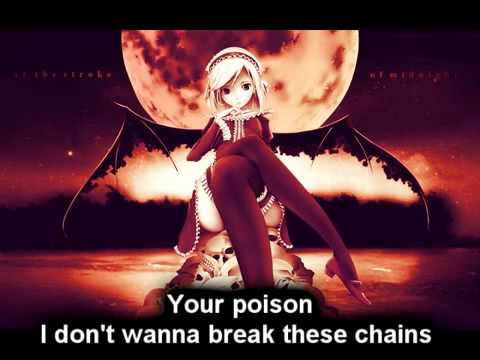 Poison - Nightcore - Lyrics on the Screen!