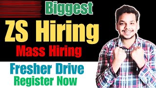 ZS Associates Mass Hiring | OFF Campus Drive For 2024 , 2023 , 2022 Batch Hiring | Fresher Jobs