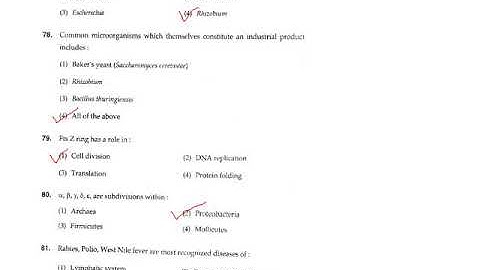 M.Sc. Applied Microbiology (2016) BHU MCQ solved part 2