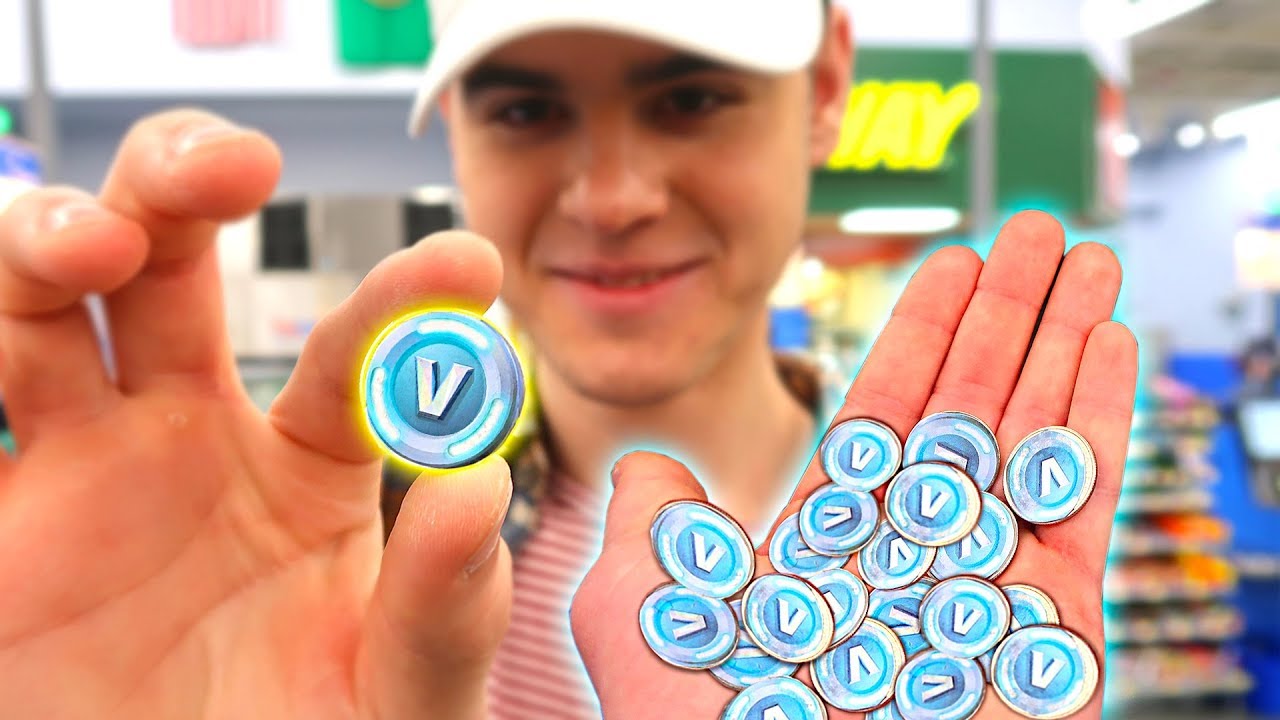 BUYING THINGS WITH REAL LIFE V-BUCKS! (Fortnite in Real ... - 1280 x 720 jpeg 120kB