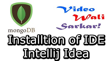 MongoDb in Hindi Urdu No 2 - Installation Of IDE Intellij Idea