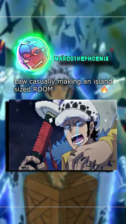 Law's casually creating an island sized ROOM #onepiece #trafalgarlaw
