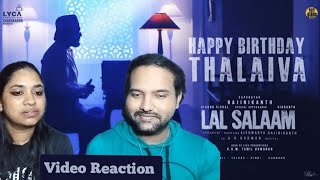 Lal Salaam Glimpse Video Reaction | SuperStar Rajinikanth  | Aishwarya | ARRahman | Lyca Productions