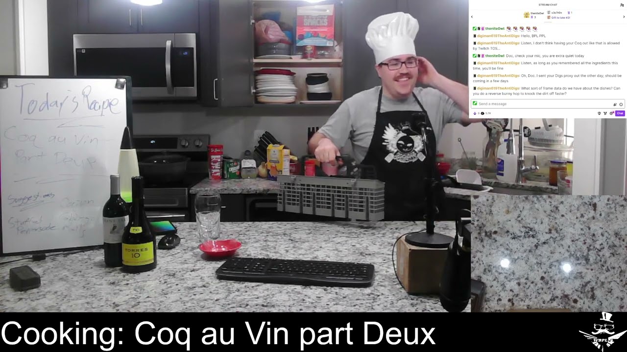 Doctor, Who's Cooking Coq au Vin?!? The WBPL-76 Cooking Show!!!