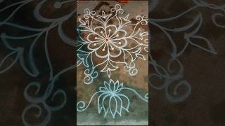 #mugguludesigns easy rangoli #rangoli #muggulu