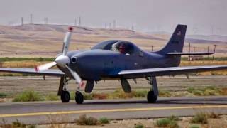 Lancair N717BC doing a flyby at the Tracy Airport Fly-in California. 2016.