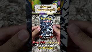 DAY 108 Storm Incoming?! This Card Brings the Thunder! ⛈️⚡️ | Pokémon TCG Pack Opening #shorts