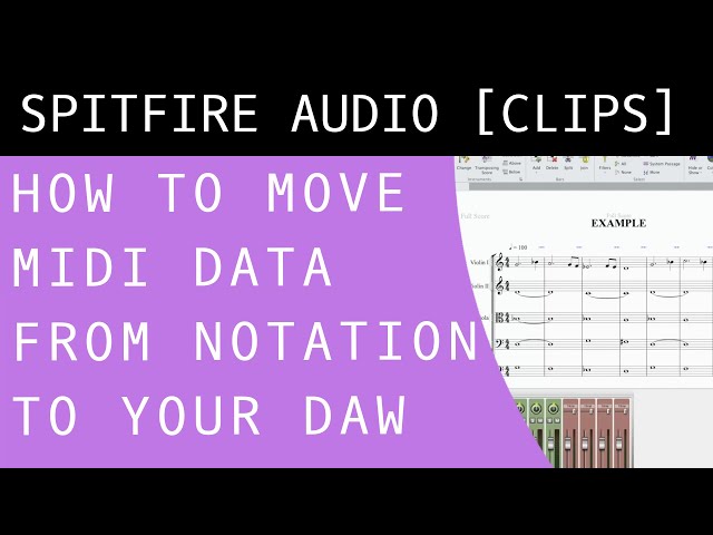 DTM・DAW MUSIC BANK MIDI SONG DATA LIBRARY How to Move MIDI Data from Notation to your DAW - YouTube