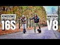 16"inch EUCs under $1000 - King-Song KS16S vs InMotion V8 (SoloWheel Glide 3) review and stress test