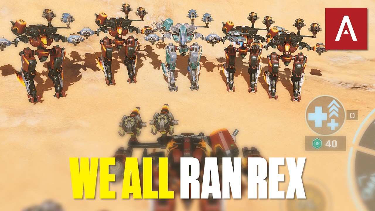 War Robots - We All Decided To Run Rex | Rex Squad Battles!