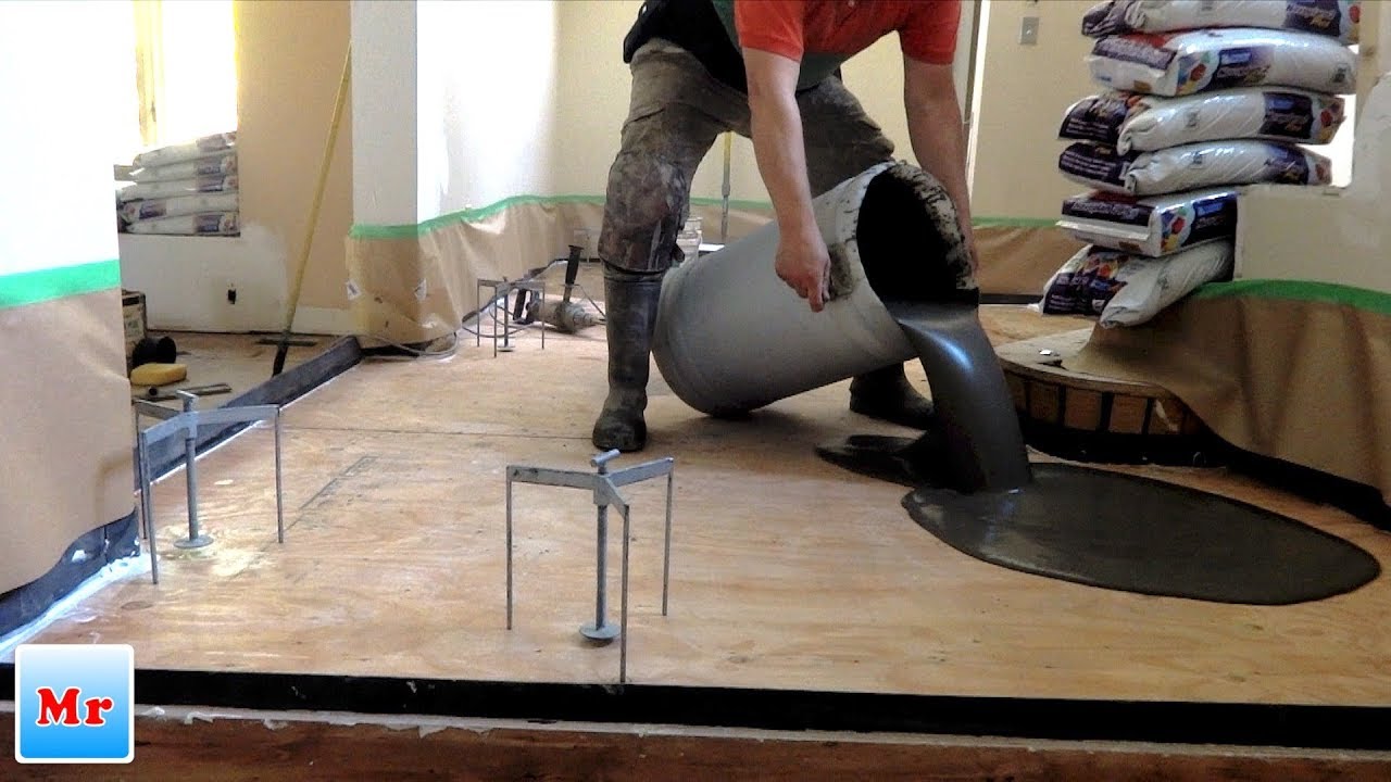 How To Make Plywood Subfloor Leveling For Tile Installation