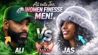 Ali tells Jas 👸🏾, “Women Finesse Men!” 🥸 @JasNoelle7 @UnkleRick 