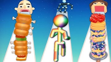 SANDWICH RUNNER vs TALL MAN RUN vs PANCAKE RUN - Triple Game