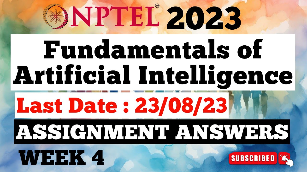 introduction to artificial intelligence nptel assignment answers week 4