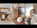 KITCHEN DECORATE WITH ME | Summer decor ideas &amp; affordable DIY