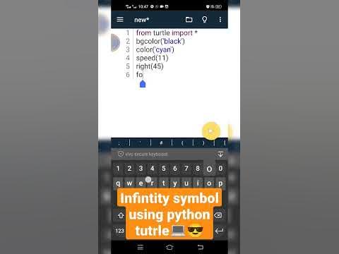 Infinity symbol using python turtle #shorts #pythonturtle # ...