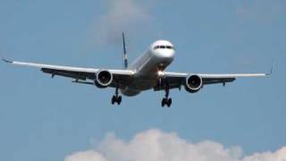 Finnair Boeing 757-200 Series Jet on Final Approach and Touchdown at Helsinki-Vantaa ...
