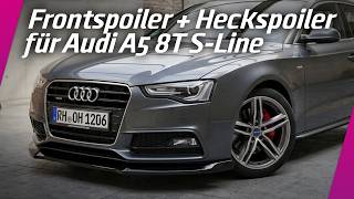 Frontspoiler und Heckspoiler Montage | Audi A5 8T S-Line | CSR-Automotive