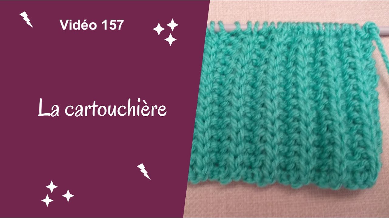 Point la cartouchière au tricot