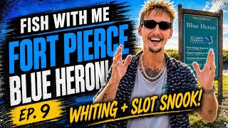 Surf Fishing Blue Heron Beach Fort Pierce 🎣 Whiting & Slot Snook! | Fish With Me Ep. 9