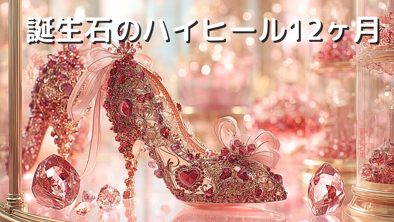 【AI ASMR】自分の誕生石はどれ？💎 12ヶ月の宝石ハイヒールAIアート集