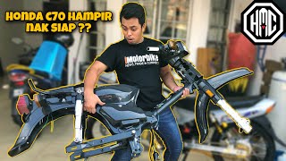 AKU belanja FORK LAY | c70 hampir NAK SIAP ?? | Project HONDA C70 ep 11 screenshot 5