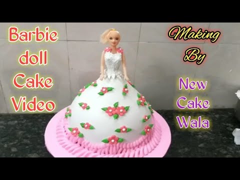 How to make Barbie doll cake making by New Cake Wala