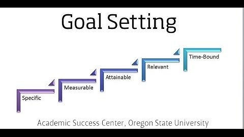 Goal Setting (Segment of the Procrastination, Motivation and Goal Setting Video)